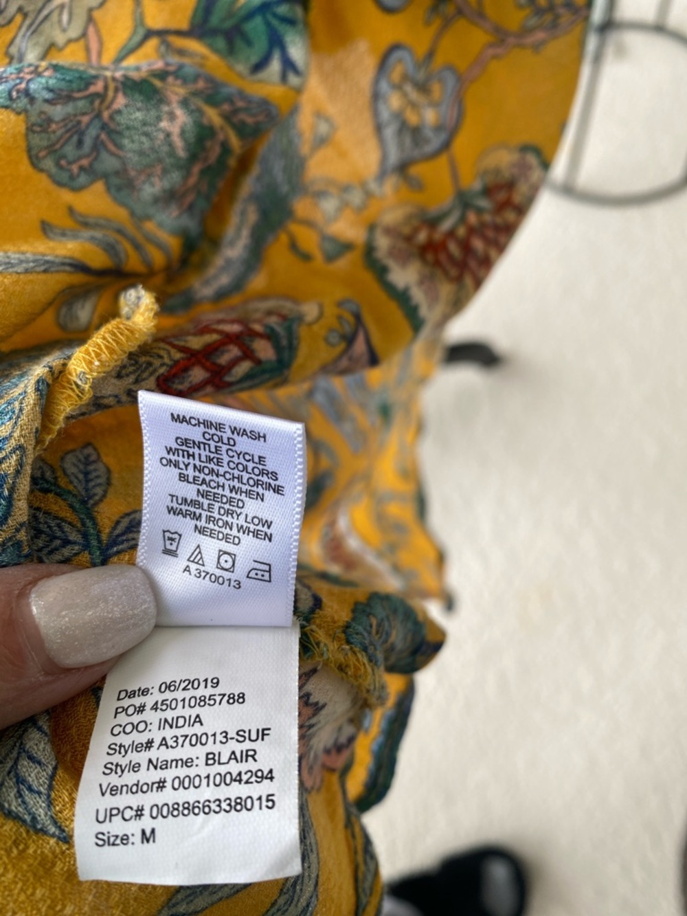 Haute Hippie Yellow Floral Open-Front Kimono Cardigan - Picture 6 of 6